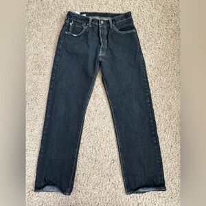 Levi's 501 Black Denim Jeans size 34 W / 32 L